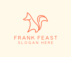 Wild Orange Fox logo design