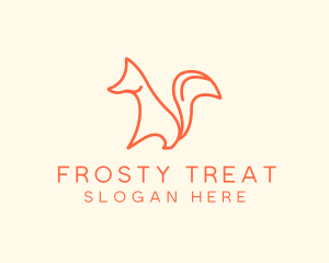 Wild Orange Fox logo design