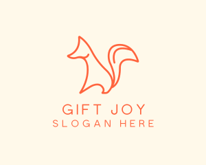 Wild Orange Fox logo design