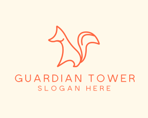 Wild Orange Fox logo design