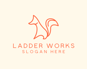 Wild Orange Fox logo design