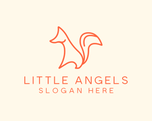 Wild Orange Fox logo design