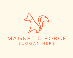 Wild Orange Fox logo design