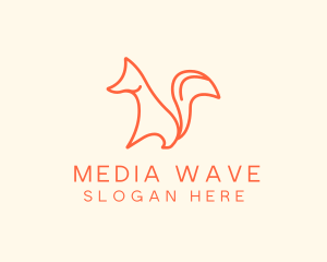 Wild Orange Fox logo design