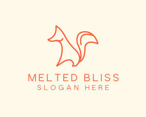 Wild Orange Fox logo design