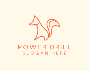 Wild Orange Fox logo design