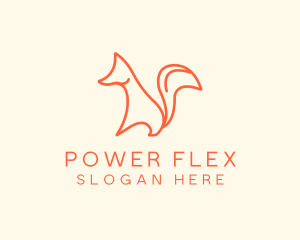 Wild Orange Fox logo design