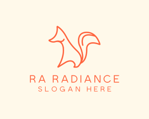 Wild Orange Fox logo design