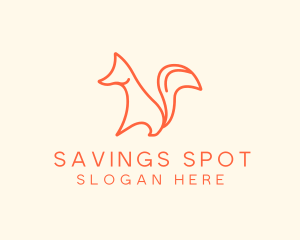 Wild Orange Fox logo design