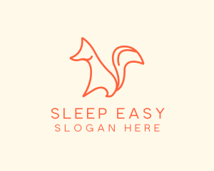 Wild Orange Fox logo design