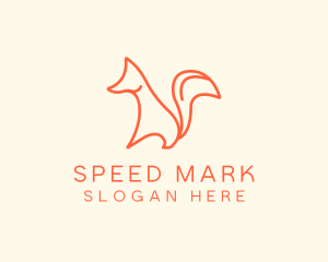 Wild Orange Fox logo design