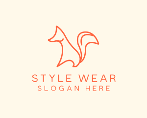 Wild Orange Fox logo design