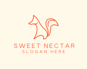 Wild Orange Fox logo design