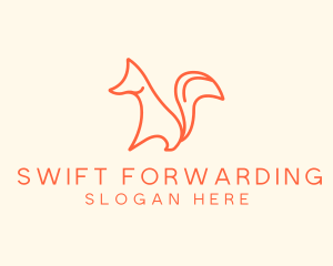 Wild Orange Fox logo design