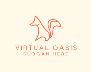 Wild Orange Fox logo design