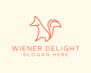 Wild Orange Fox logo design