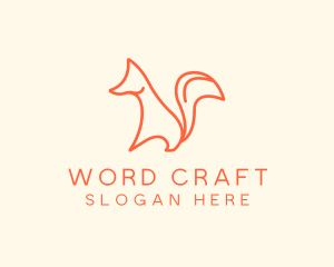 Wild Orange Fox logo design