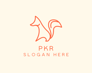 Wild Orange Fox logo design