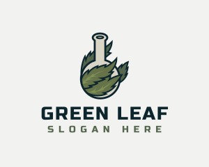 Weed - Cannabis Weed Laboratory logo design