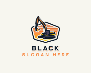 Digging Backhoe Excavator Logo