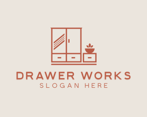 Drawer - Cabinet Furniture Decoration logo design