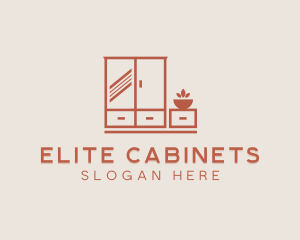 Cabinet - Cabinet Furniture Decoration logo design