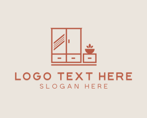 Cupboard - Cabinet Furniture Decoration logo design