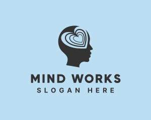 Dating Mind Psychology logo design