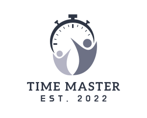 Chronometer - Human Clock Timer logo design