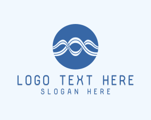 Advertising - Generic Biotech Waves logo design