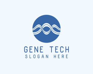 Generic Biotech Waves logo design