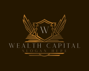 Luxury Griffin Shield  logo design