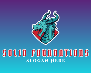Dragon Game Creature Logo