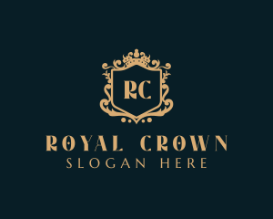 Decorative Royal Shield logo design