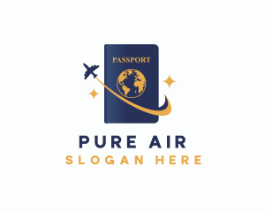 Air Travel Passport logo design