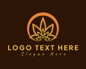 Harvest - Organic Orange Herb logo design