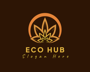 Organic Orange Herb logo design