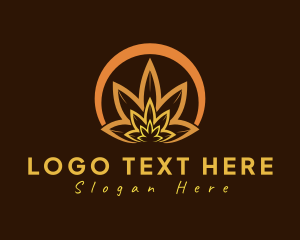 Plant - Organic Orange Herb logo design