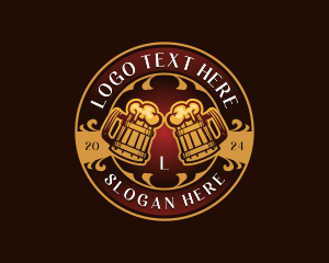 Vintage - Elegant Beer Brewery logo design