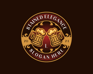 Elegant Beer Brewery logo design