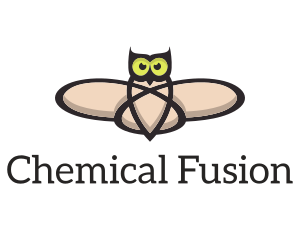 Chemistry - Owl Atom Wings logo design