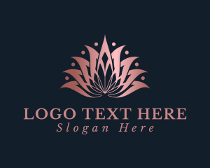 Holistic - Lotus Flower Petal logo design