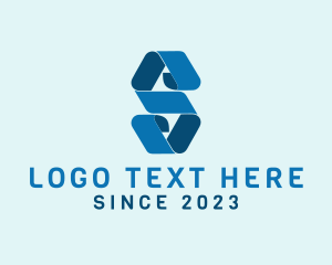 Mobile - Ribbon Scroll Letter S logo design