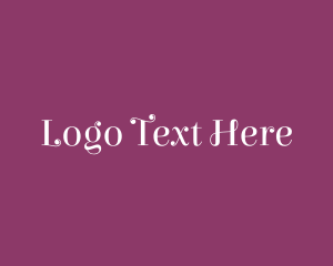 Font - Curly Feminine Wordmark logo design