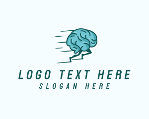 Brain - Mental Health Therapy Support logo design