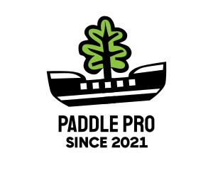 Canoe - Tree Transport Ship logo design