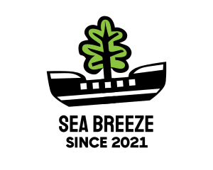 Tree Transport Ship logo design