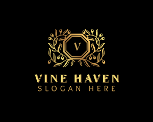 Luxury Vine Winery  logo design