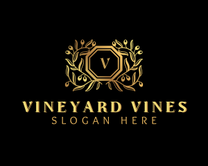 Luxury Vine Winery  logo design
