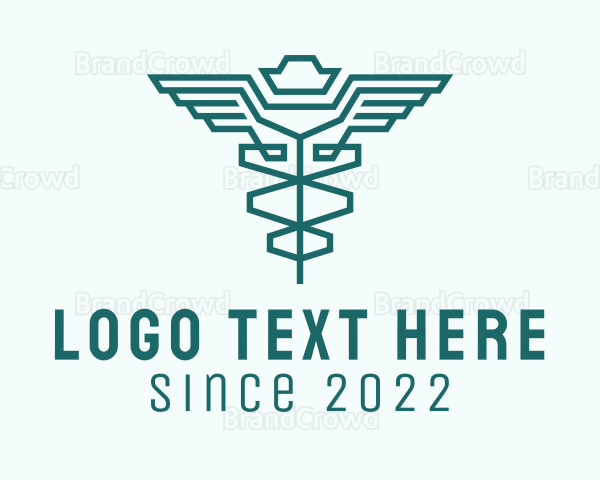 Pharmaceutical Caduceus Rod Logo